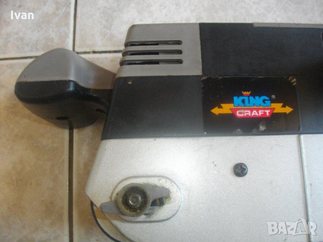 950 Вата-360 м/мин-Голям Профи Немски Лентов Шлайф-Регулация Скорост-King Craft KBS 950N, снимка 6 - Други инструменти - 33583218