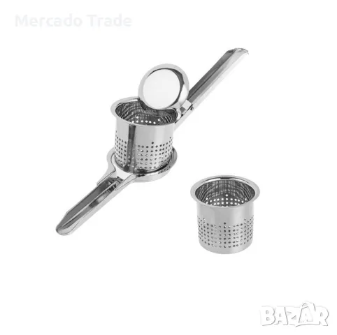 Преса за картофи, зеленчуци или плодове Mercado Trade,  Mетална, Сив , снимка 2 - Аксесоари за кухня - 49246772