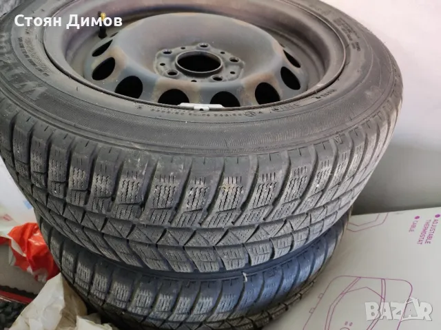 Стоманени джанти BMW 16 с нови гуми Sumitomo, снимка 4 - Гуми и джанти - 49879475