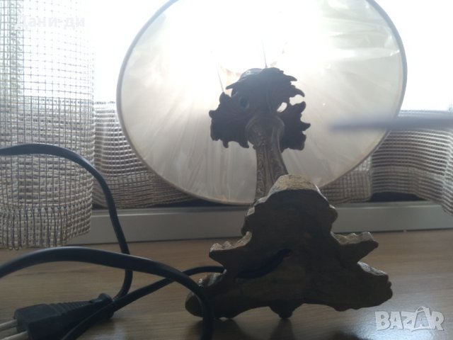Mесингова настолна нощна лампа , снимка 3 - Антикварни и старинни предмети - 43818729