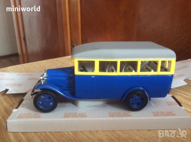 ГАЗ 03-30 Автобус - мащаб 1:43 на Наш Автопром - модела е нов в кутия, снимка 2 - Колекции - 28080545