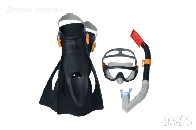 Комплект за гмуркане BESTWAY Spark Wave Set, маска, шнорхел, плавници, снимка 3 - Водни спортове - 50061767