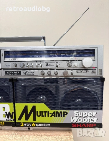 🔉Колекционерски ретро радиокасетофон SHARP GF-767 Z Boombox🔉, снимка 2 - Радиокасетофони, транзистори - 53258076