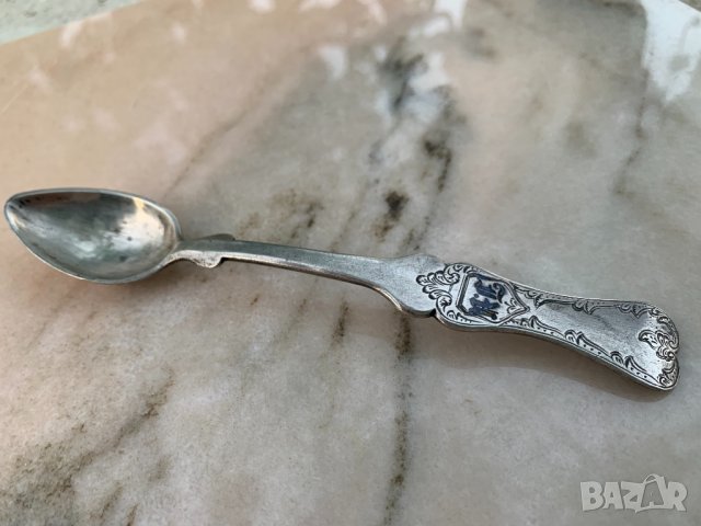 Сребърна лъжичка от 19-ти век , снимка 5 - Прибори за хранене, готвене и сервиране - 33506825