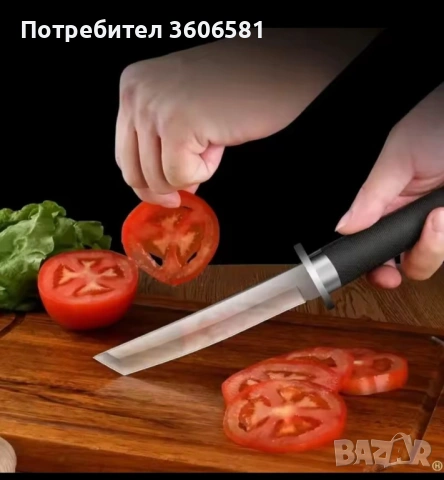 Висококачествен Самурайски кухненски нож, за плодове, месо, зеленчуци и др. от неръждаема стомана, снимка 3 - Ножове - 53169657