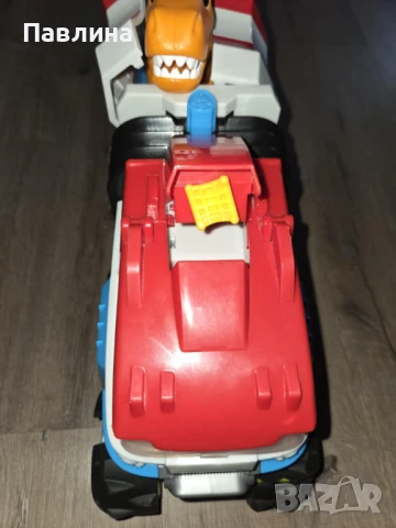 Paw Patrol Дино патрул Dino Rescue Камион, снимка 5 - Коли, камиони, мотори, писти - 51178611