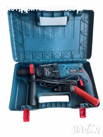 Перфоратор - 1100W с 2 патронника и SDS Plus дръжка - Комплект с куфар - kraftroyal, снимка 6 - Бормашини - 48524107