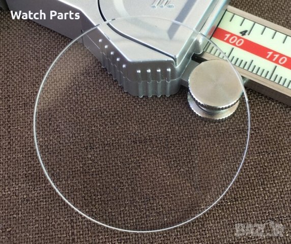 Плоско минерално стъкло за часовник 1,5мм /2,0мм /2,5мм / 3 мм дебелина , диаметър 30мм ~ 39.5мм