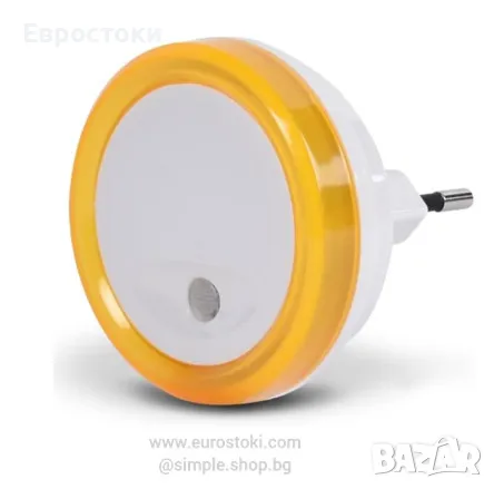 Нощна лампа за контакт SCS Sentinel за детска стая, детска нощна лампа за контакт със сензор за свет