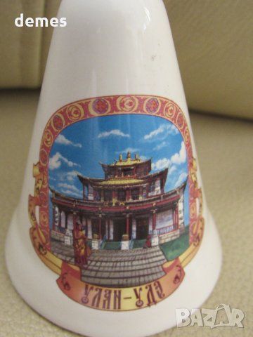  Порцеланова камбанка-8 см-сувенир от Улан Уде-Русия, снимка 3 - Колекции - 32321058