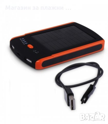 Соларна външна батерия  за мобилни телефони, 6000 Mah - КОД 1059, снимка 4 - Други стоки за дома - 28460653