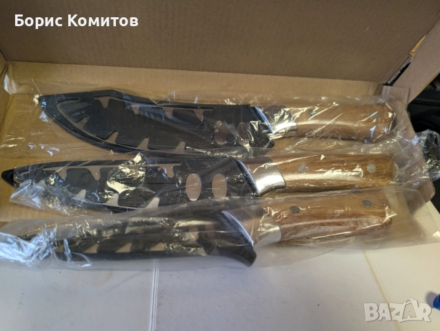 Ножове к-т за рязане, кухненски домакински инструмент, остър резец, снимка 5 - Прибори за хранене, готвене и сервиране - 52772227