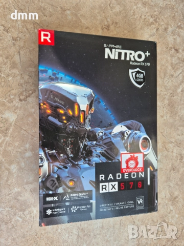 sapphire nitro+ radeon rx570 4gb, снимка 2 - Видеокарти - 52975718