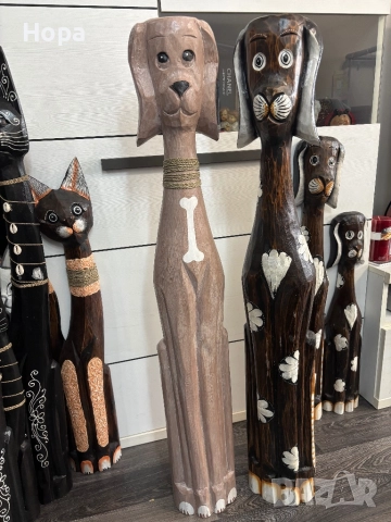 Куче от дърво, снимка 2 - Статуетки - 52564006