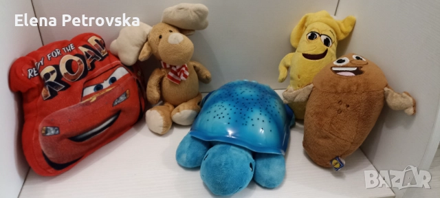Лот лампа звездно небе и плюшени играчки за 10 лв 