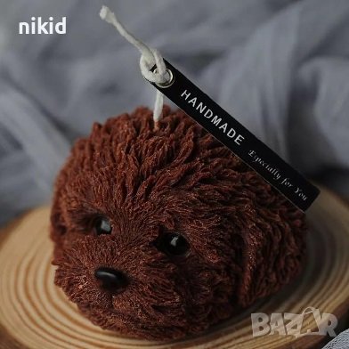 3d Голяма Кучешка глава куче Йорки Пудел силиконов молд форма шоколад гипс декор свещ, снимка 6 - Форми - 37736183