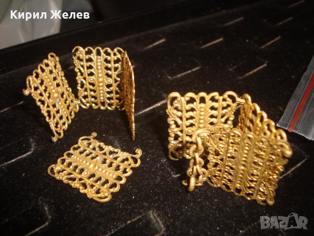 ЕЛЕМЕНТИ от СТАРИННА БРОНЗОВА ГРИВНА с ЖИВАЧНА ПОЗЛАТА СТАРО ГРАДСКО БИЖУ за РЕСТАВРАЦИЯ 4737, снимка 4 - Антикварни и старинни предмети - 32239487