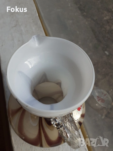 Кана "V.B. Opaline Florence" Made in Italy, снимка 6 - Антикварни и старинни предмети - 53388620