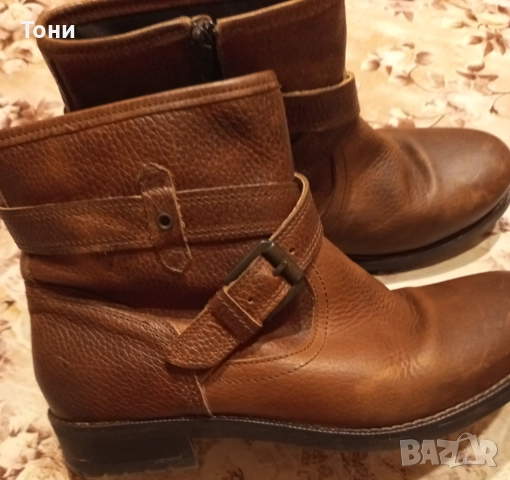 Нови Дамски Зимни Боти Изцяло от Естествена Кожа 38 