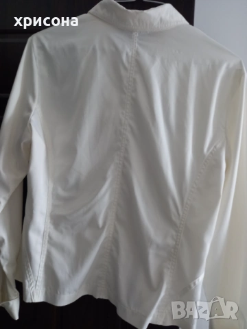 Дамска, бяла лятна риза -яке, снимка 2 - Ризи - 53525813