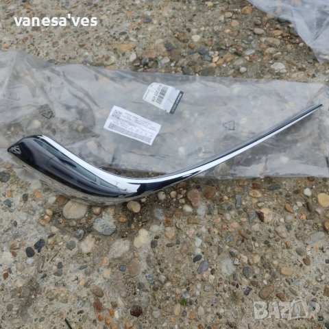 Оригинална Хромирана лайстна на предна броня за Рено Сценик и Гранд Сценик за Модели след 2008г, снимка 4 - Части - 39487938