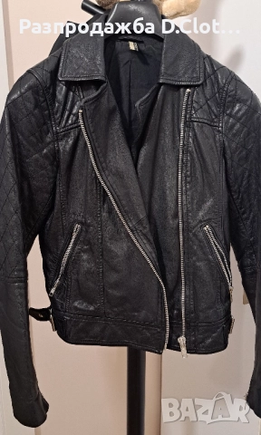 кожено яке естествена кожа XS , снимка 2 - Якета - 51887595