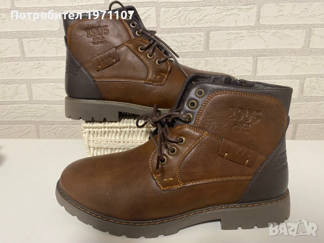 Мъжки боти Mens Oxford boots hand made номер 42, снимка 3 - Мъжки боти - 53090873