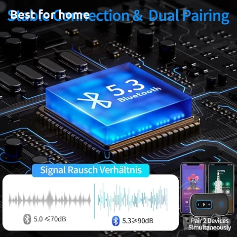  Bluetooth стерео адаптер с LED дисплей за автомобил, домашна система и др., снимка 6 - Други - 51309530