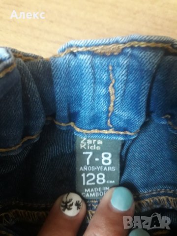 Zara H&M - дънки 128 см, снимка 2 - Детски панталони и дънки - 26418811