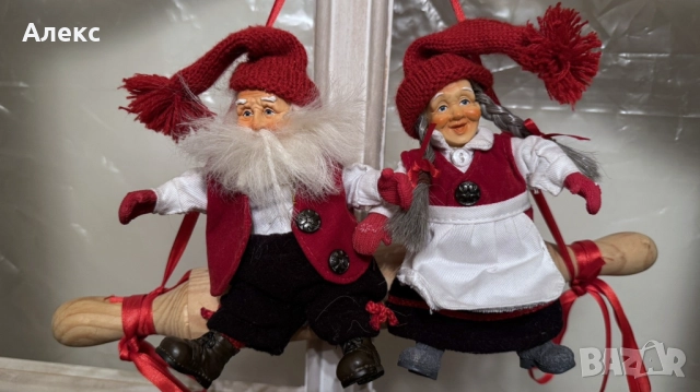 Bebе Paul Bonner Норвегия– Коледни гномчета, пазители на дома, 1960г, снимка 2 - Декорация за дома - 52756212