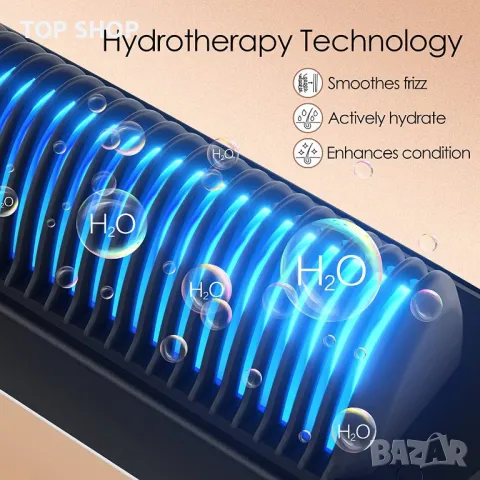 Керамична парна преса за изправяне и стилизиране от FUGACAL, снимка 7 - Преси за коса - 48763613