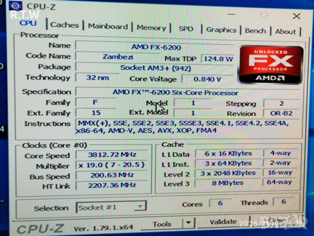 AMD FX-6200, 3.8GHz, Socket AM3+ , снимка 4 - Процесори - 52499269