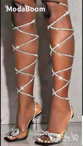 Дамски сандали на ток , снимка 3 - Сандали - 37209092