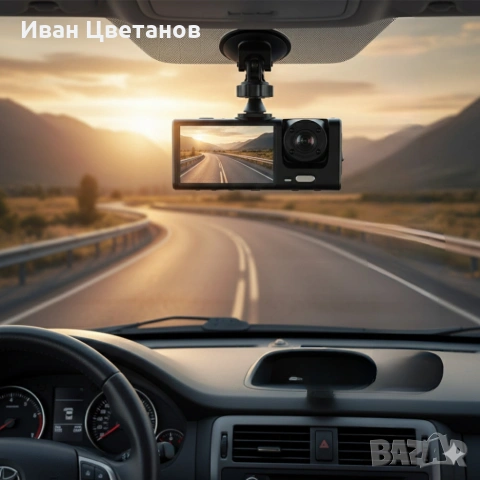 Видеорегистратор Black BOX Super HD 1296P + задна камера