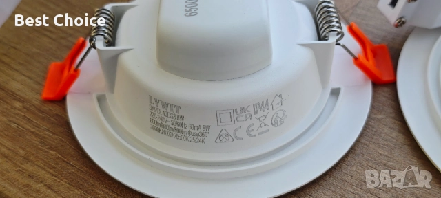 6 броя Димируеми LED Вградени Спот Лампи 8W 800 Лумена, снимка 9 - Лед осветление - 52908680