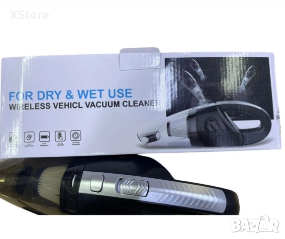 Ръчна безжична акумулаторна прахосмукачка с мощен вакуум и бързо зареждане, снимка 4 - Аксесоари и консумативи - 52458531