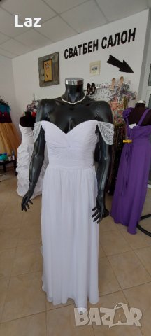 сватбена булчинска рокля  подходяща и за бременни, снимка 4 - Сватбени рокли - 32796263
