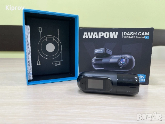 📹 Avapow Dash Cam X1 4K – Нов видеорегистратор + Hardwire комплект + 64 GB карта, снимка 2 - Аксесоари и консумативи - 53352662