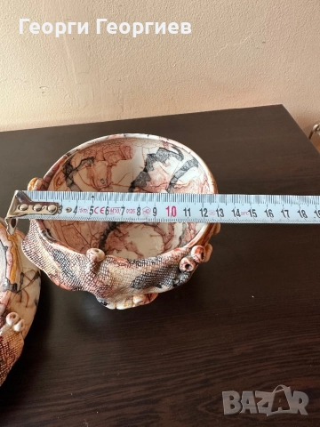 Комплект авторски порцеланови съдове, снимка 11 - Вази - 52404773