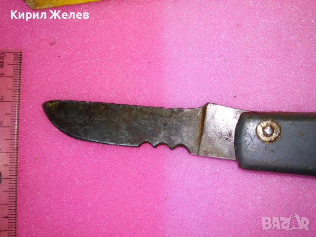 Стар РУСКИ ДЖОБЕН НОЖ - СН Комбинирано с ОТВЕРТКА Много РЯДКО НОЖЧЕ СССР За КОЛЕКЦИЯ 38421, снимка 6 - Колекции - 44018972