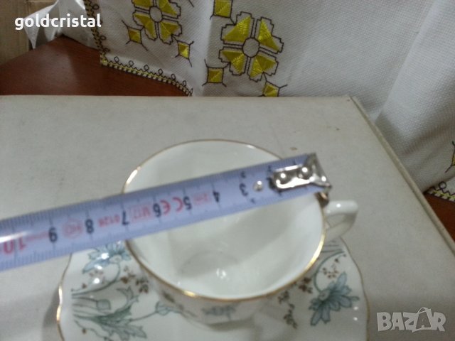 Български костен порцелан Бононя чаши за кафе , снимка 4 - Антикварни и старинни предмети - 44089877