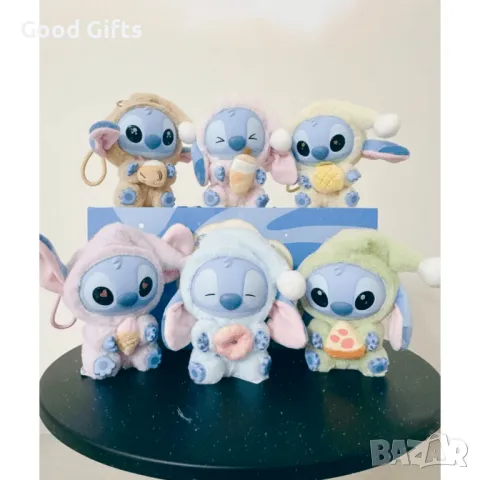 Labubu плюшена играчка Стич Лабубу, Плюшен ключодържател Стич, 18см, снимка 12 - Плюшени играчки - 50090254