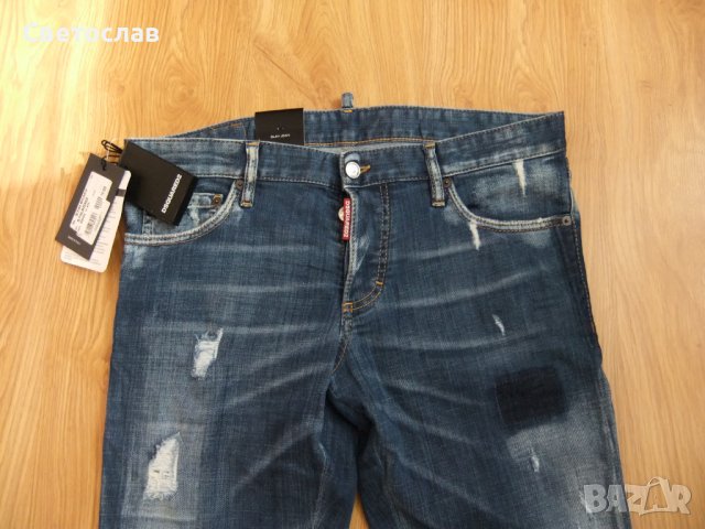 Dsquared Slim Jeans дънки размер - 50, снимка 3 - Дънки - 37966916