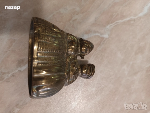 Бронзово звънче за колекция, снимка 3 - Антикварни и старинни предмети - 52856149