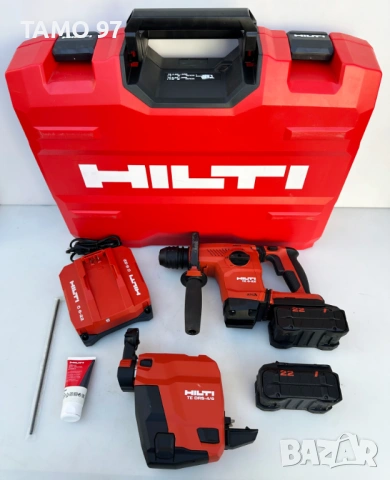 Hilti TE 6-22 + TE DRS-4/6 Nuron - Безчетков перфоратор с прахоуловител 2024г.