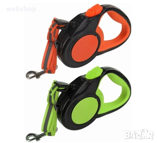 Автоматичен повод за куче 8 метра, до 50 кг., светлоотразителен, снимка 1