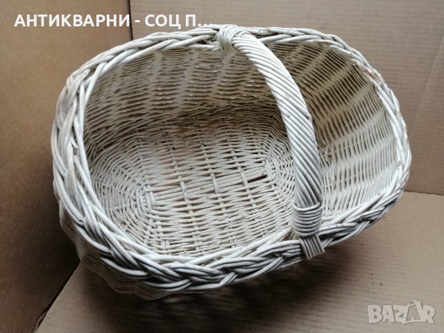 Плетена Кошница. , снимка 3 - Антикварни и старинни предмети - 43429385