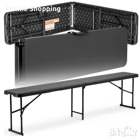 Сгъваема пейка за кетъринг 180 см, снимка 8 - Градински мебели, декорация  - 53327710
