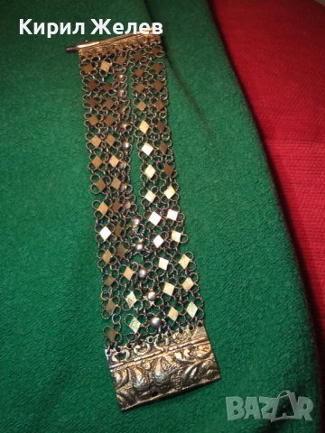 17-18 ВЕК САЧАНЕНА СРЕБЪРНА с ЖИВАЧНА ПОЗЛАТА ВЪЗРОЖДЕНСКА ПЛЕТКА ЕТНО - ГРИВНА РЪЧЕН УНИКАТ 20579, снимка 18 - Антикварни и старинни предмети - 33215737