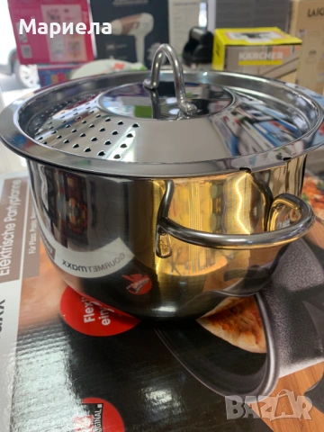 Тенджера за паста с капак за прецеждане , 4,5 литра, снимка 5 - Съдове за готвене - 53494533